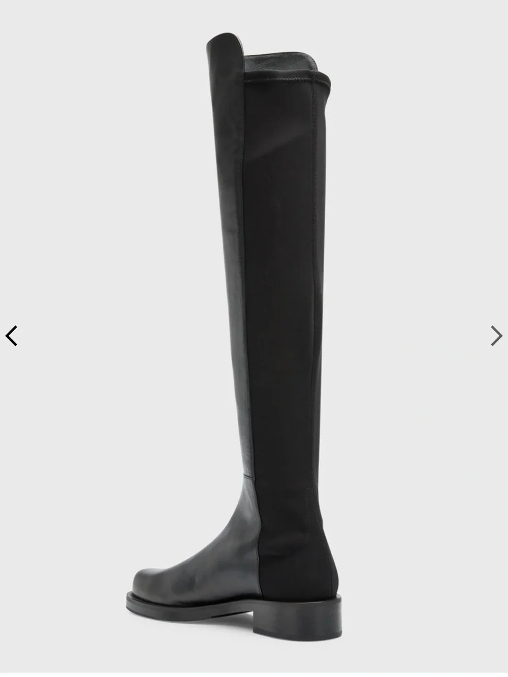 Stuart Weitzman 50/50 black Leather Over-the-Knee Boot, Size 7, GUC